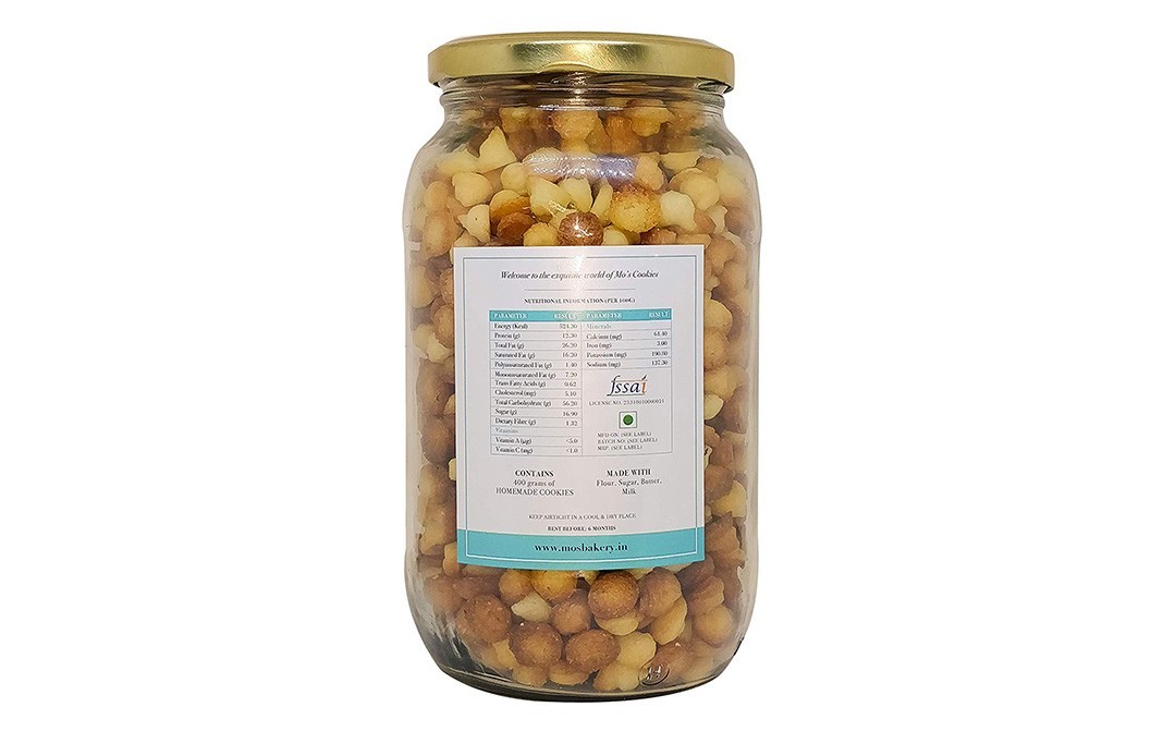 Mo's Milk Cookies    Glass Jar  400 grams